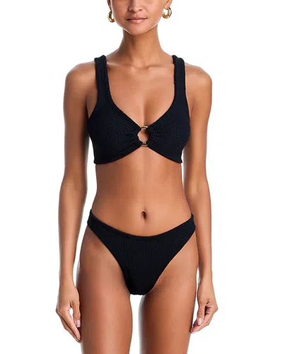 Hunza G Iris Hoops Two Piece Bikini In Black