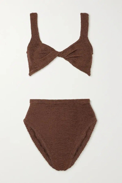 Hunza G Jamie Bikini In Brown ModeSens