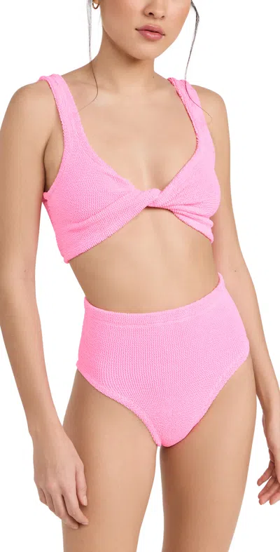 Hunza G Jamie Bikini Set In Bubblegum