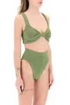 Hunza G Jamie Bikini Metallic Moss In Metallic Moss (green)