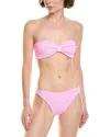 Hunza G Tina Bikini Beachwear In Rose-pink Polyamide