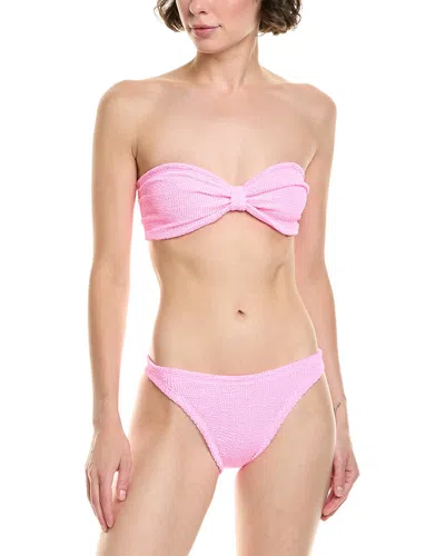 Hunza G Tina Bikini Beachwear In Rose-pink Polyamide