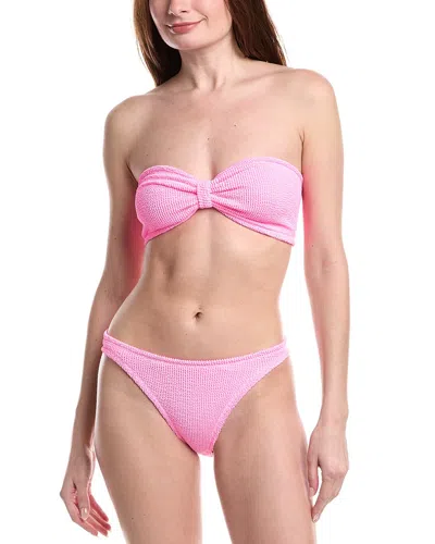 Hunza G Jean 2pc Bikini Set In Pink