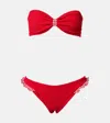 Hunza G Jean Two-piece Bikini Set In Red