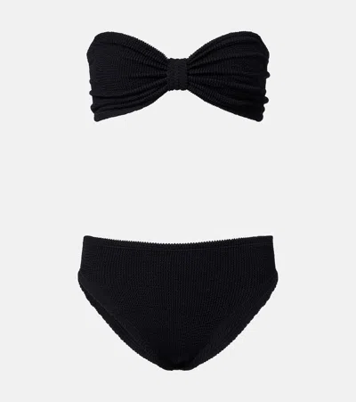 Hunza G Jean Bandeau Bikini In Black