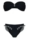 Hunza G Jean Gingham-ruffle Crinkle Bikini