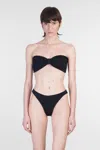 Hunza G Tina Bikini Textured Bandeau Top
