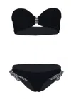 Hunza G Jean Bikini Black Gingham In Black