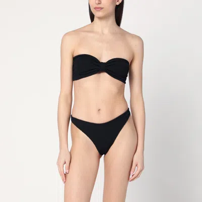 HUNZA G JEAN BIKINI SET IN BLACK