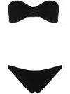 Hunza G Jean Crinkle-effect Bandeau Bikini
