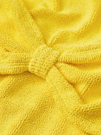 Hunza G Jean Knot-detail Bikini Set In Yellow