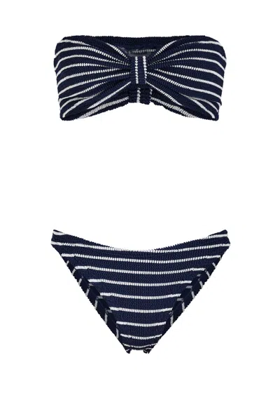 HUNZA G HUNZA G JEAN SEERSUCKER BIKINI