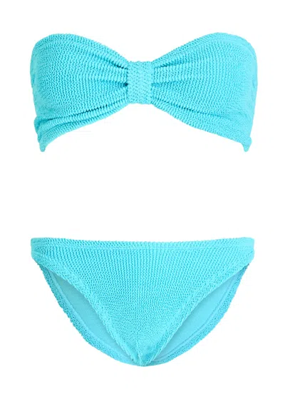 HUNZA G HUNZA G JEAN SEERSUCKER BIKINI