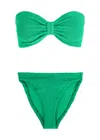 Hunza G 'jean' Bikini Set In Green