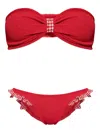Hunza G Jean Two-piece Bikini Set In Red