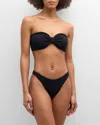 Hunza G Jean Textured Nylon Bikini In Black