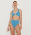 Hunza G Jessica Bikini Sky Blue/silver In Blue