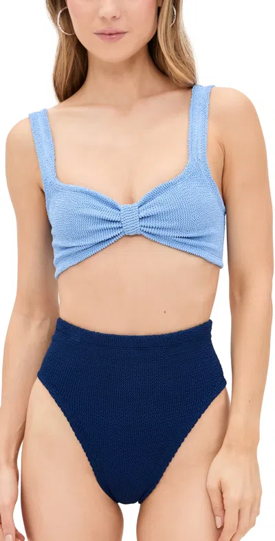 Hunza G Judy Duo Bikini Set Cornflower/navy Duo In Multi