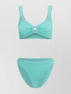 Hunza G Julia Bikini Crinkle Detail In Blue
