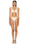 Hunza G Julia Bikini Beachwear In Powder Polyamide In Multi