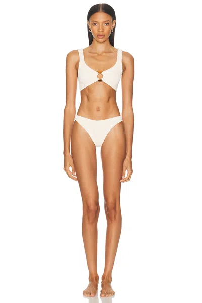 Hunza G Hallie Bikini In White