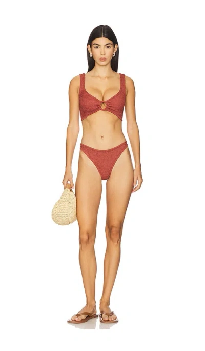 Hunza G Julia Bikini Set In Brown