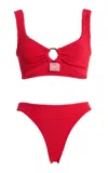 Hunza G Julia Hoop Bikini In Red