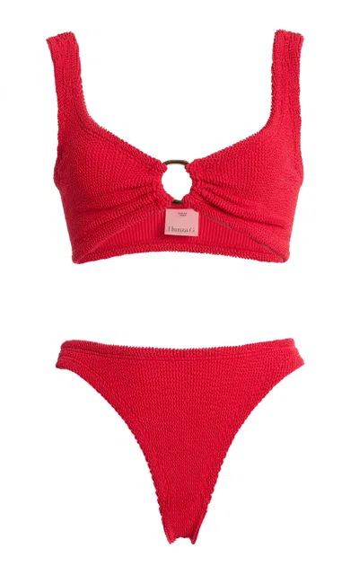 Hunza G Julia Hoop Bikini In Red