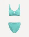 Hunza G Julia Bikini Crinkle Detail In Blue