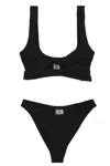 Hunza G 'juneo' Textured Fabric Bikini Set