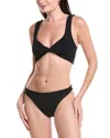 Hunza G Bandeau Top With Bow Detail And High-cut Bottoms