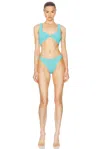 Hunza G Jamie High-rise Bikini In Aqua