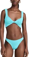 Hunza G Jamie High-rise Bikini In Aqua