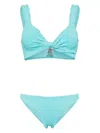 Hunza G Bonnie Bikini Set In Blue
