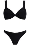 Hunza G Lurex Twist Juno Bikini In Black
