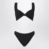 Hunza G Bandeau Top With Bow Detail And High-cut Bottoms