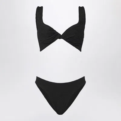 HUNZA G HUNZA G  JUNO BIKINI SET IN BLACK