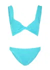 Hunza G Jamie High-rise Bikini In Aqua
