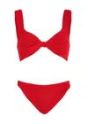 Hunza G Juno Bikini Set In Red