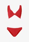 Hunza G Juno Textured Nylon Twisted Bikini