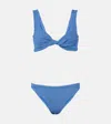 Hunza G Juno Twist-detail Bikini In Blue