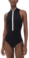 Hunza G Katya Upf One Piece Black In Black