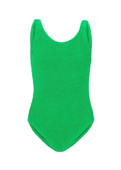 Hunza G Kids Classic Swim Emerald In Green