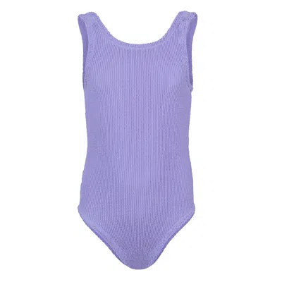 Hunza G Kids Classic Swim Lilac In Purple