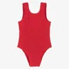 Hunza G Kids Classic Swim Red In Red