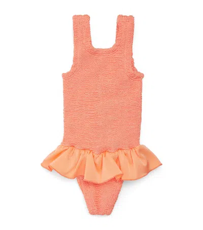 Hunza G Kids Denise Swimsuit In Pink