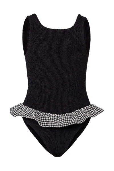 Hunza G Kids Duo Denise Swim Black Gingham