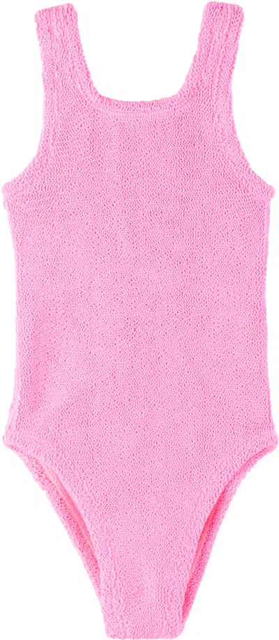 Hunza G Kids Pink Classic Swimsuit