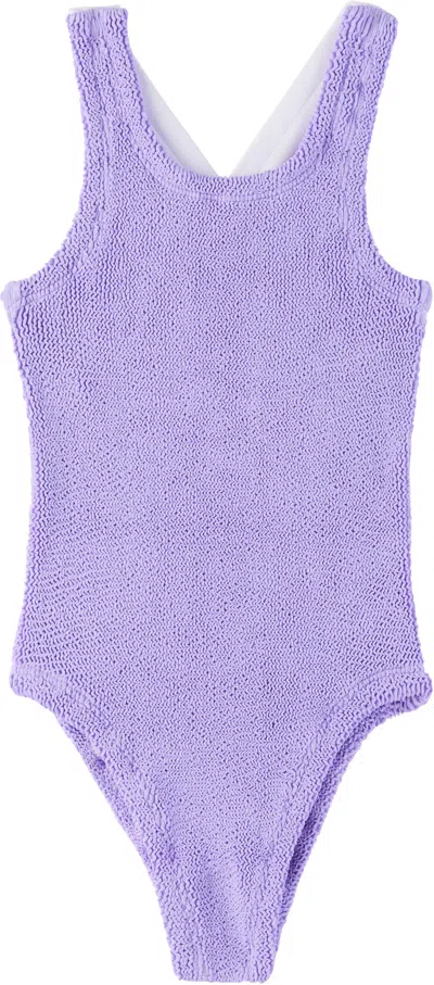 Hunza G Kids Purple Lara Swimsuit