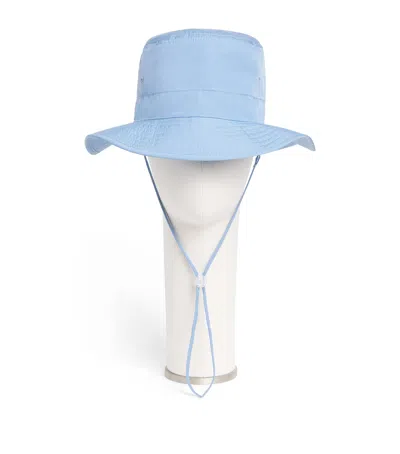 Hunza G Kids Sun Hat In Blue